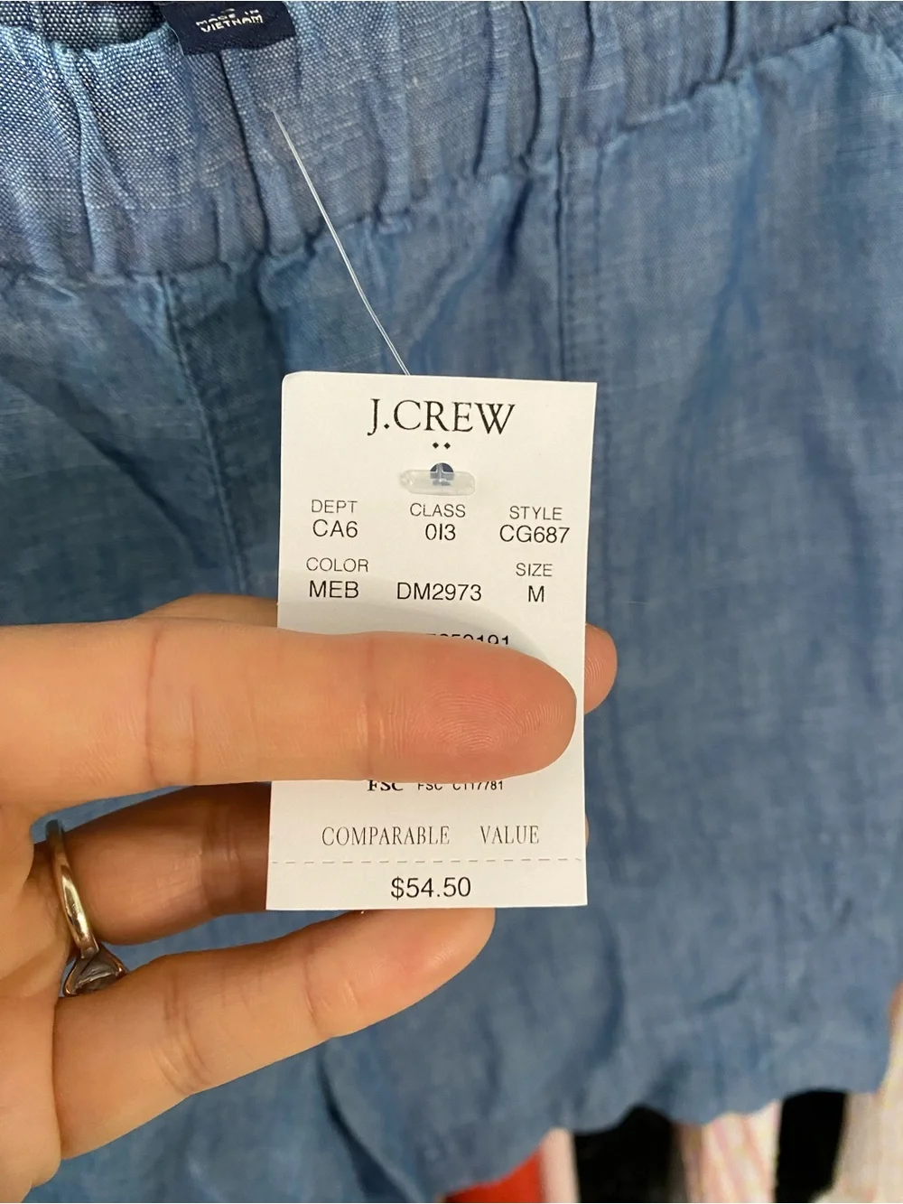 J. CREW Blue Chambray Shorts! 🌊
